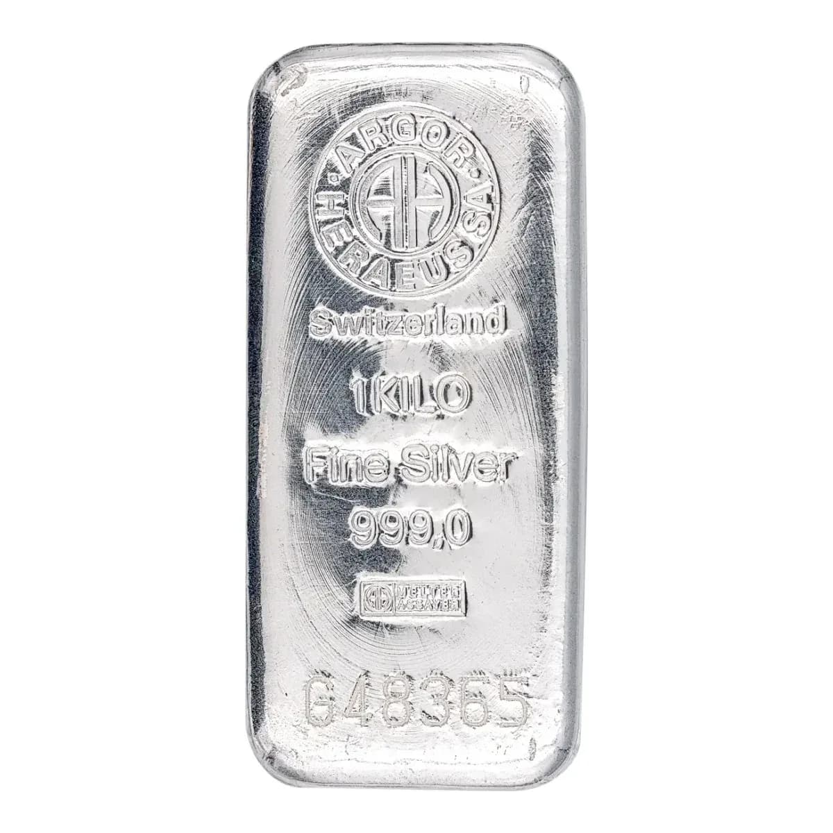 1 Kilo Argor-Heraeus Silver Bar (Cast)