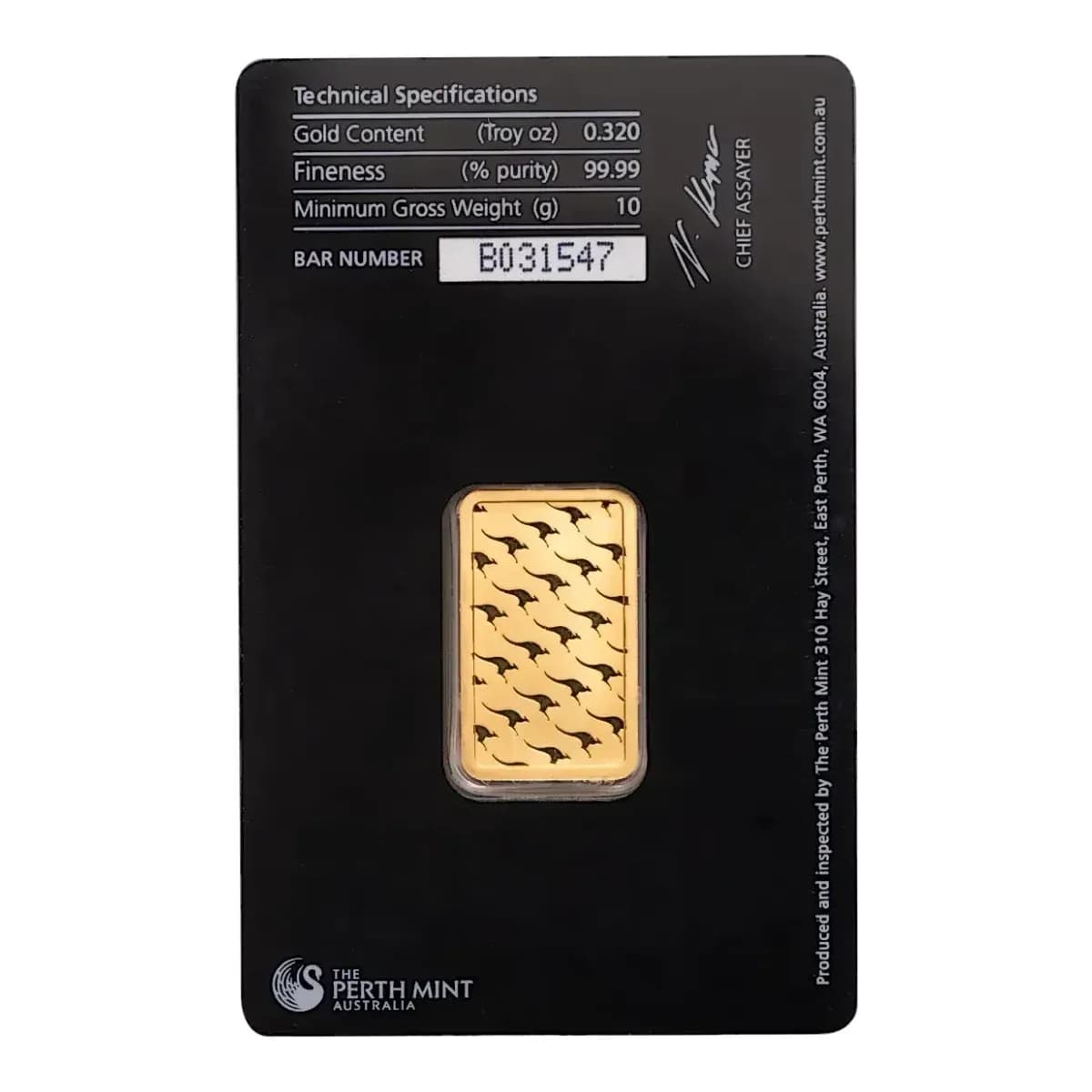 10 g Perth Mint Gold Bar (Minted) – view 2