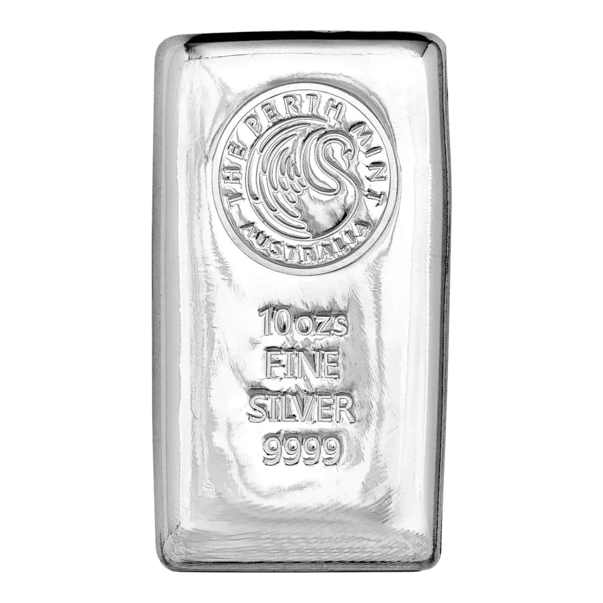 10 oz Perth Mint Silver Bar (Cast)