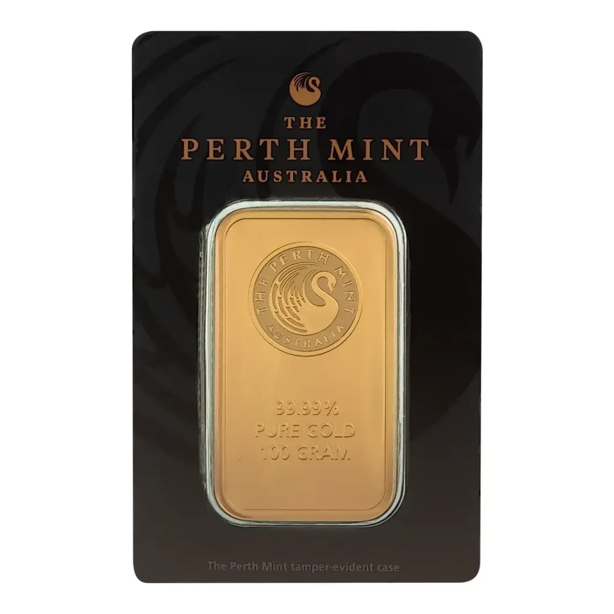 100 g Perth Mint Gold Bar (Minted)