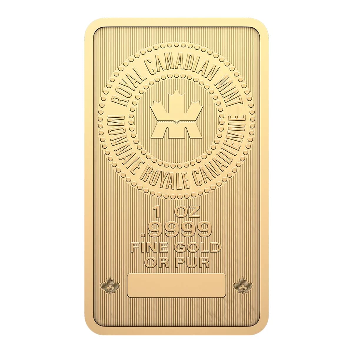 2026 1 oz Royal Canadian Mint Gold Bar