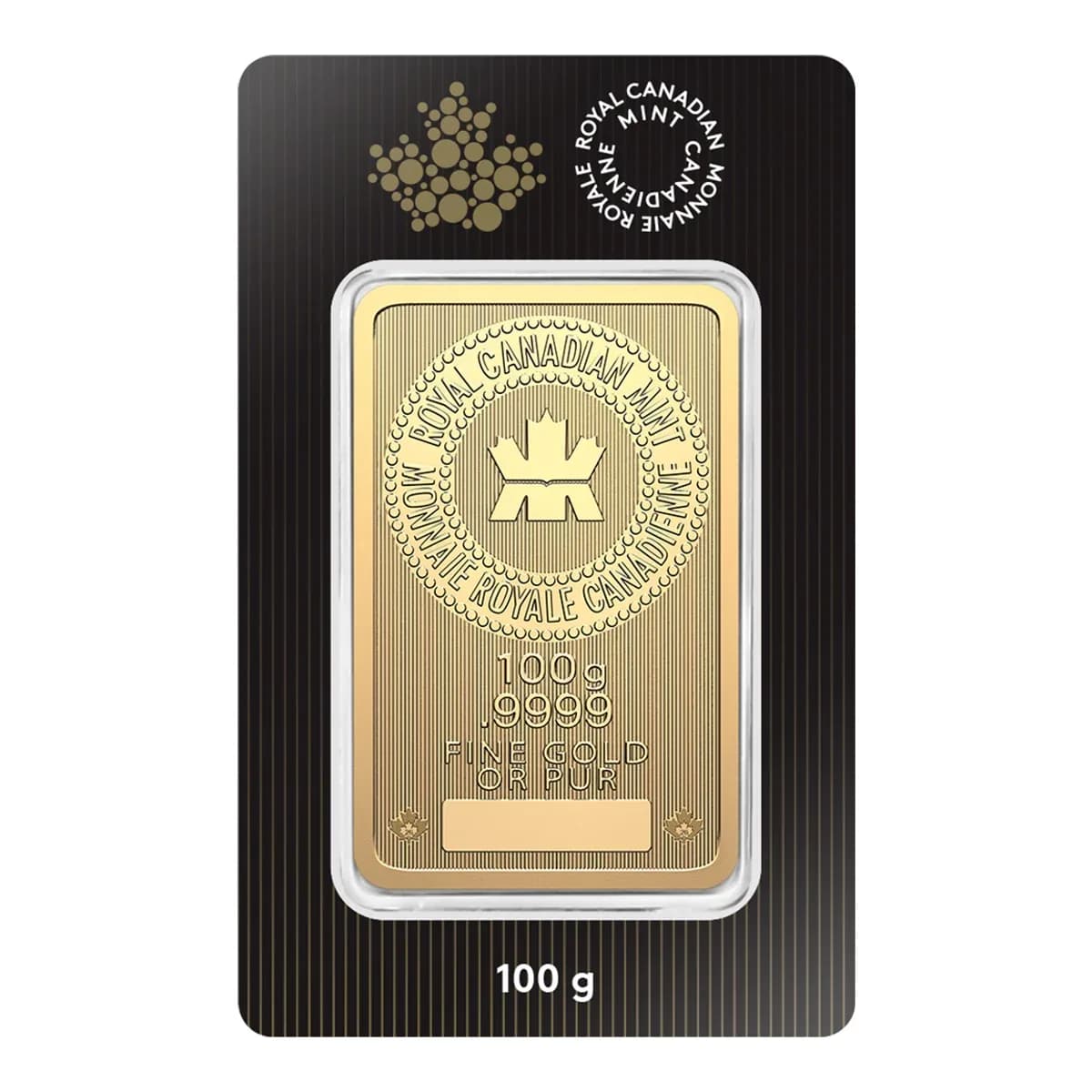 2026 100 g Royal Canadian Mint Gold Bar – view 3