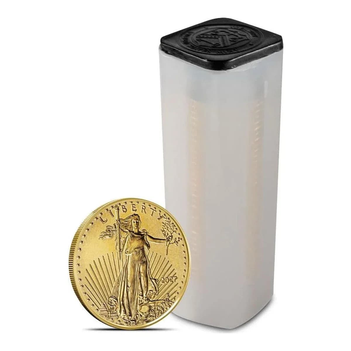 2027 1/10 oz American Gold Eagle – Mint Tube (50 Coins)