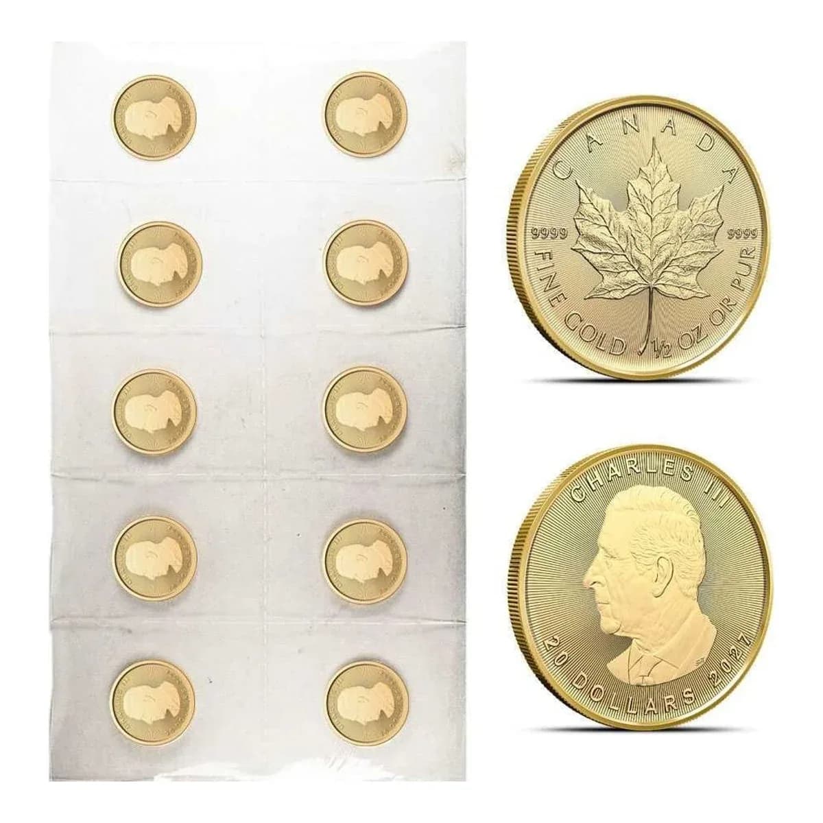 2027 1/2 oz Canadian Gold Maple Leaf Coin – view 2