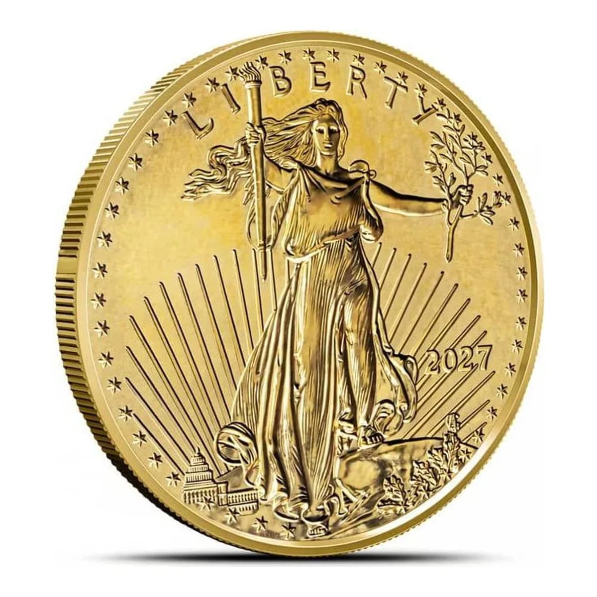2027 1/4 oz American Gold Eagle – Mint Tube (40 Coins) – view 2