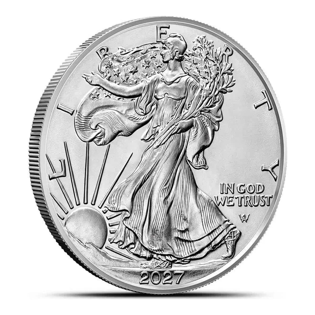 2027 1 oz American Silver Eagle – Monster Box (500 Coins) – view 2