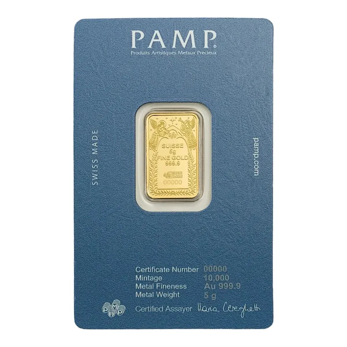 5 g PAMP Suisse Nativity Gold Bar – view 2
