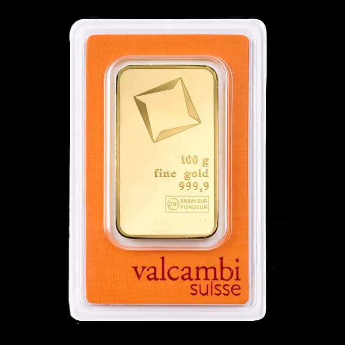 100g Gold Bar | Valcambi
