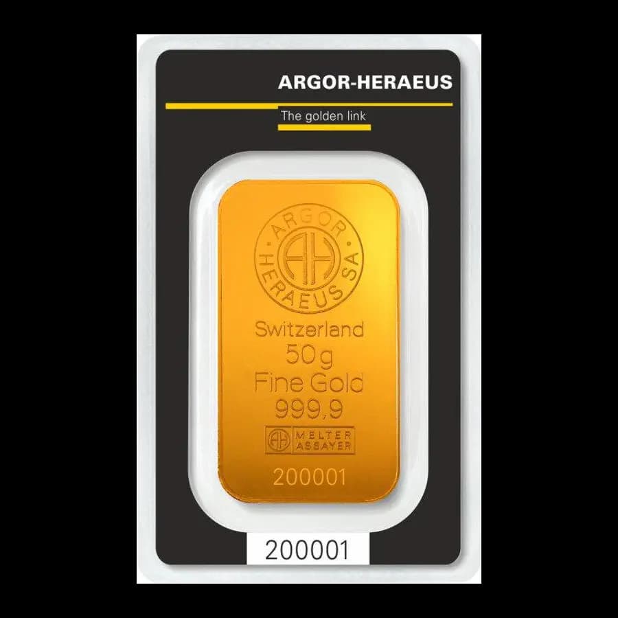 50g Gold Bar | Argor Heraeus