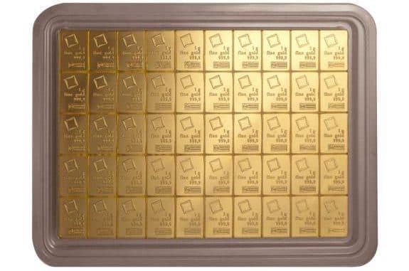 50 Gram Valcambi Gold CombiBar