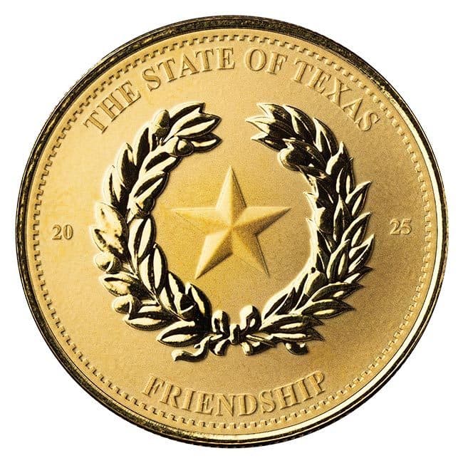 2025 1oz Gold Texas Bullion Coin