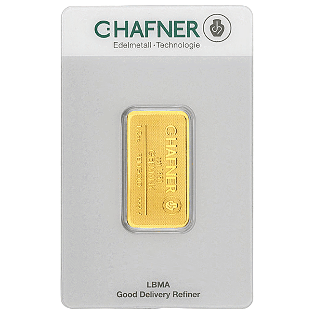 C.Hafner 1/2oz Minted Gold Bar