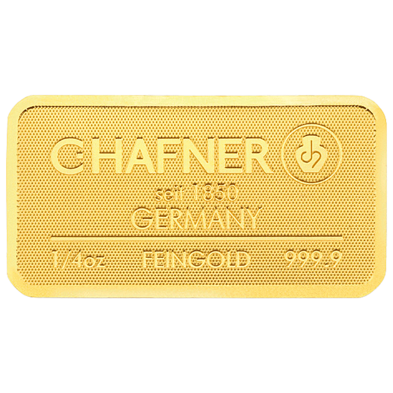 C.Hafner 1/4oz Minted Gold Bar