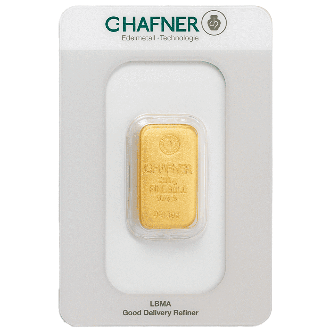 C.Hafner 250g Cast Gold Bar