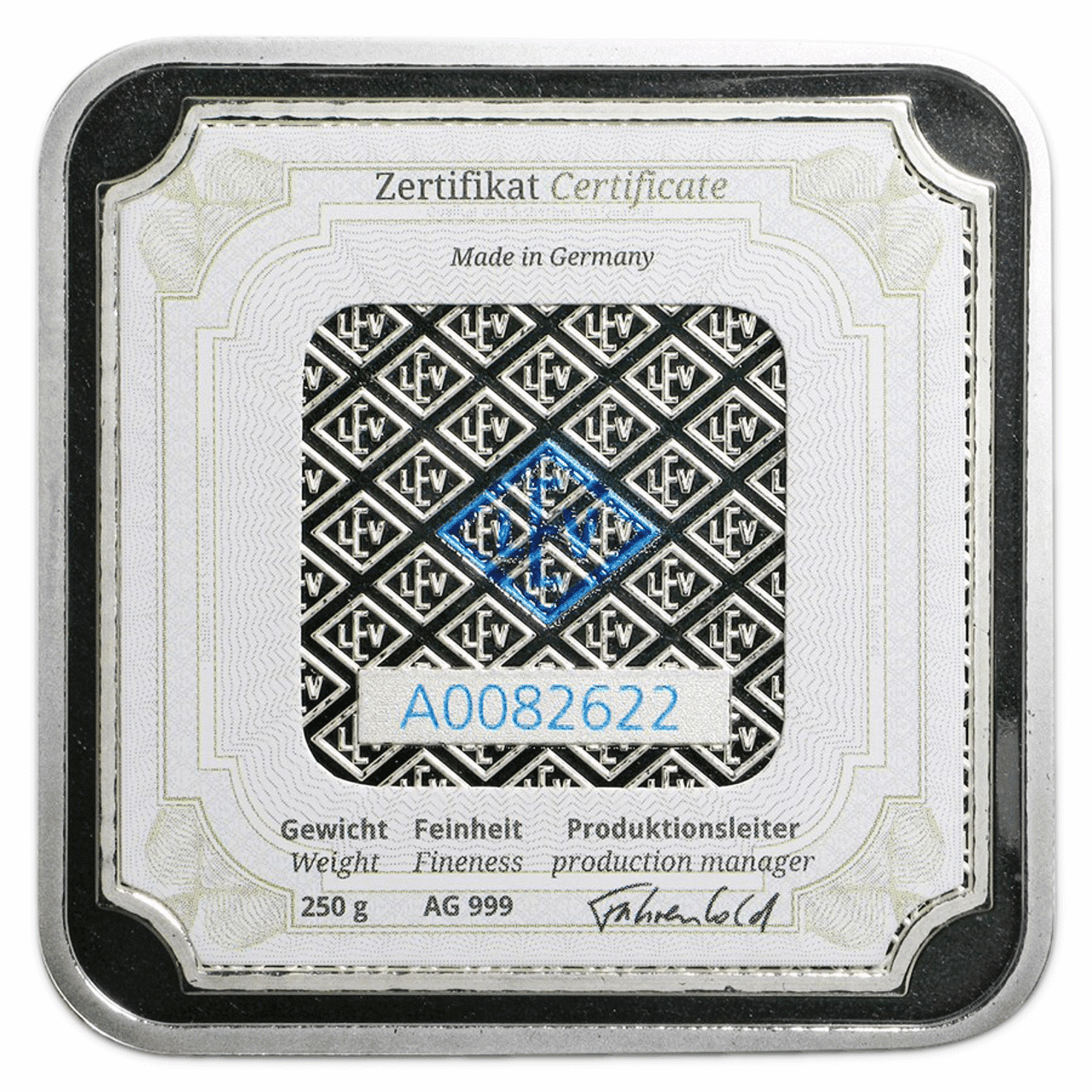 Geiger Edelmetalle 250g Silver Bar