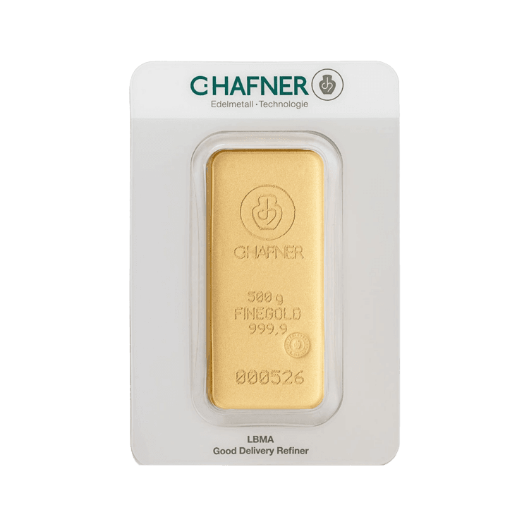 500g C. Hafner Gold Bar