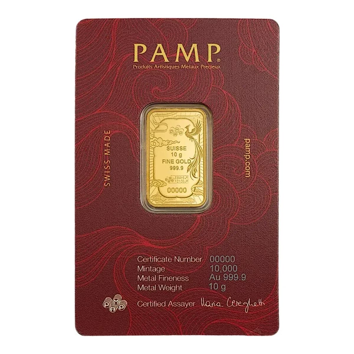 2026 10 g PAMP Suisse Good Luck Phoenix Gold Bar – view 2