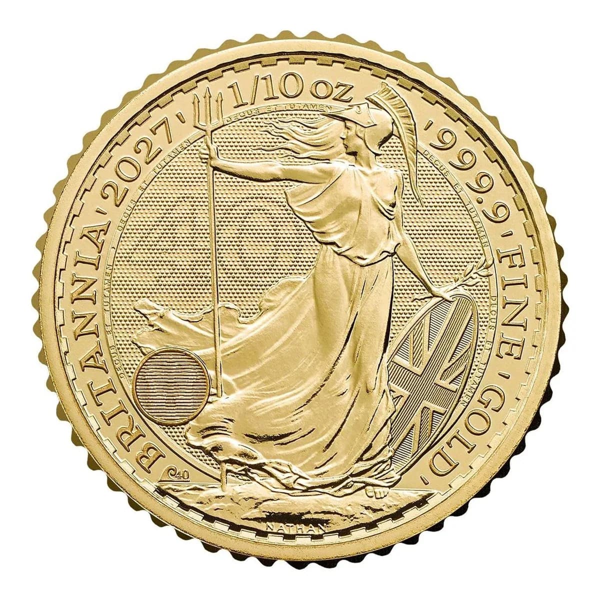 2027 1/10 oz Gold Britannia 40th Anniversary – Full Tube (25 Coins)