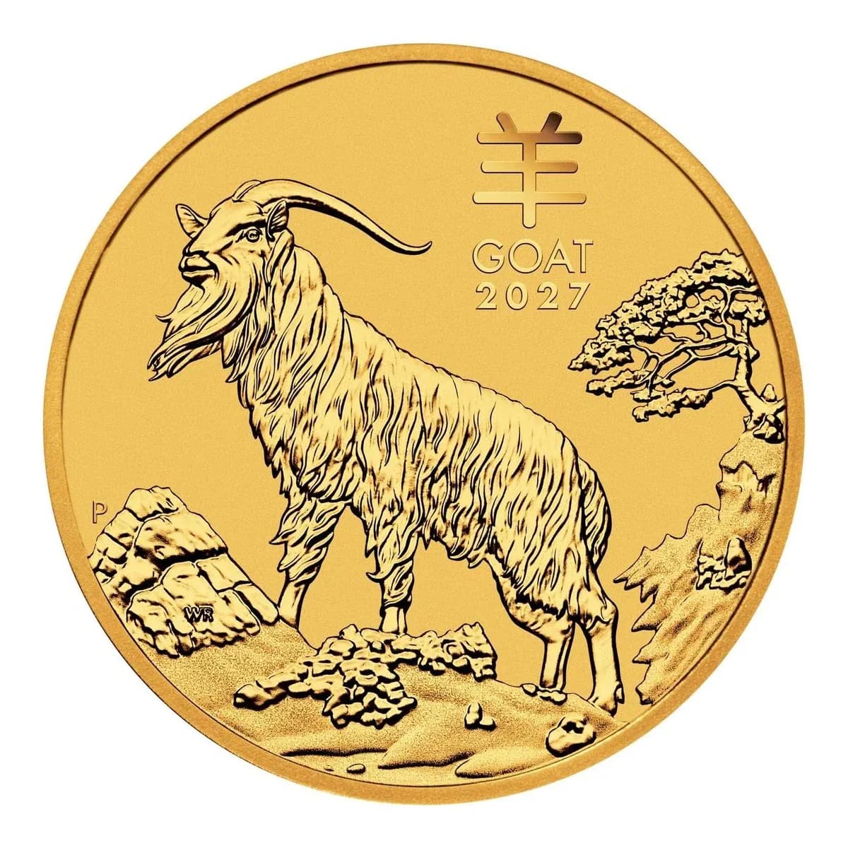 2027 1/2 oz Perth Mint Lunar III Year of the Goat Gold Coin