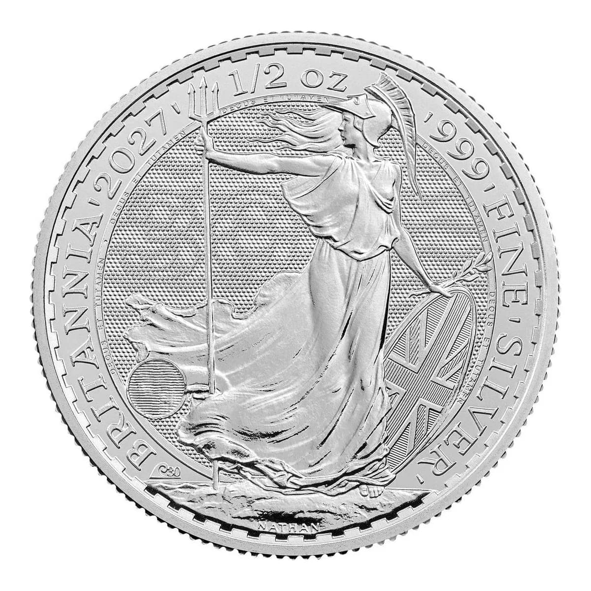 2027 1/2 oz Silver Britannia 30th Anniversary – Full Tube (25 Coins) – view 2
