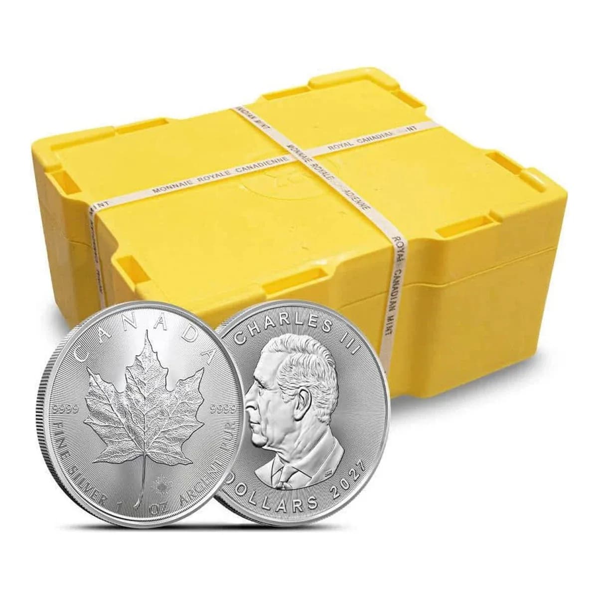 2027 1 oz Canadian Silver Maple Leaf – Monster Box (500 Coins)