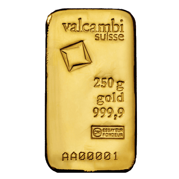 250g Gold Bar | Valcambi
