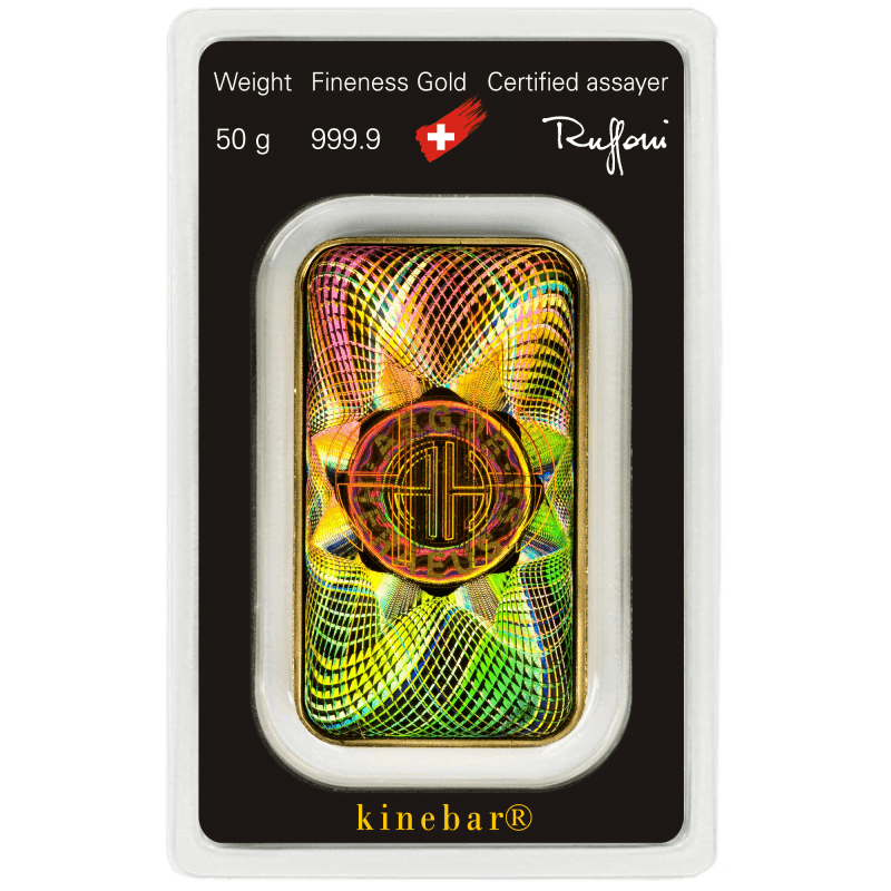 50g Gold Bar | Argor Heraeus | Kinebar