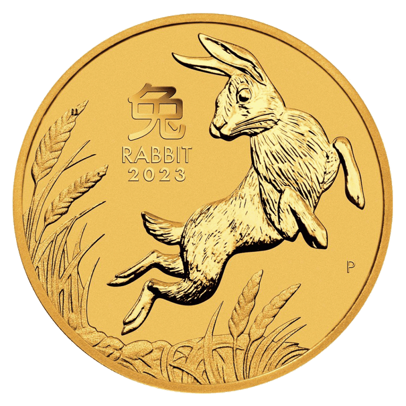1/2 oz Lunar III Rabbit | Gold | 2023