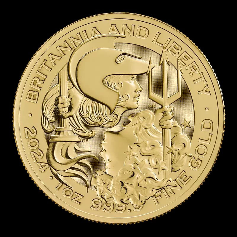 1 oz britannia and liberty gold coin 2024 1 1