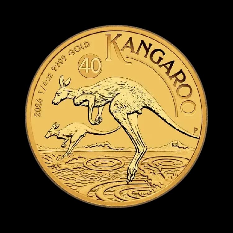 1/4 Troy Ounce Gold Kangaroo Coin 2026