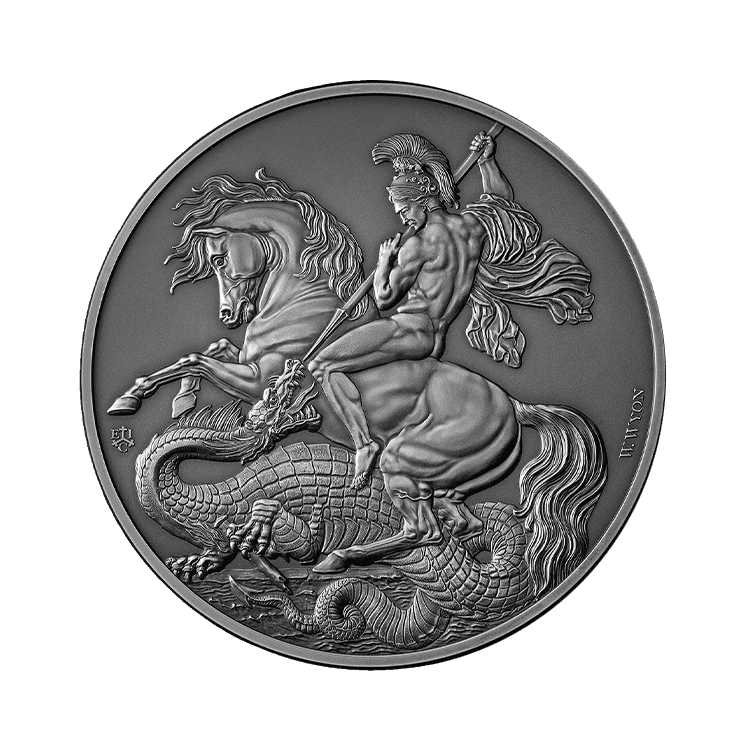 1 kilo silver coin George and the Dragon proof
