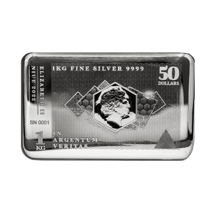 1 kilo silver coin bar silvernote 2022