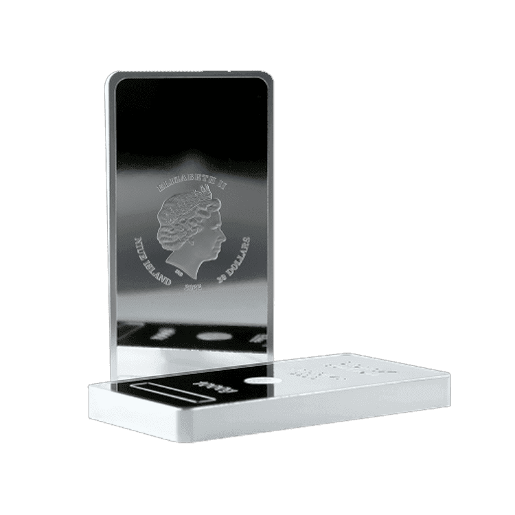 1 kilo silver coin bar Stonex with slight damage