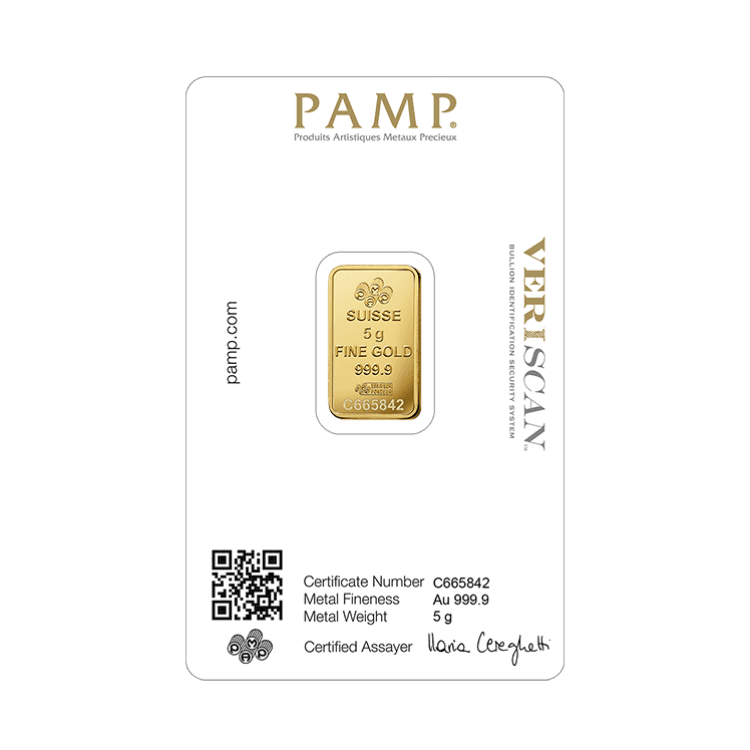 5g Pamp Suisse Gold Bar