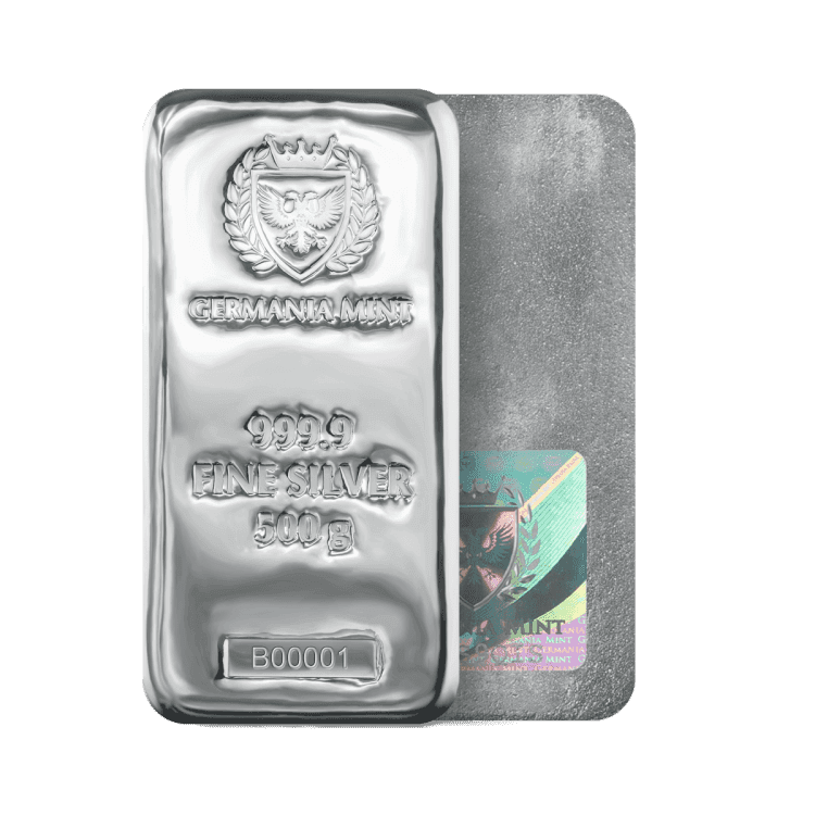 500g Germania Mint Silver Bar