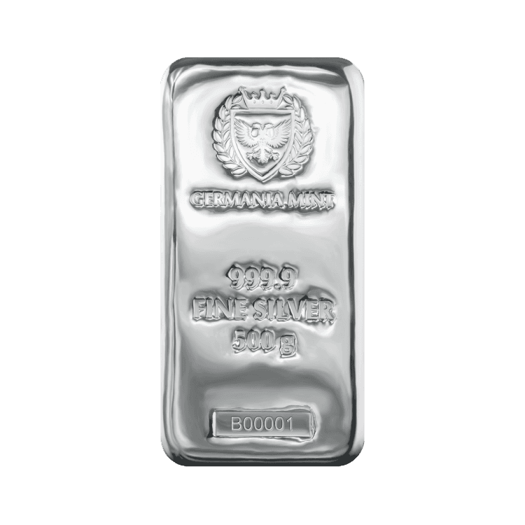 500g Germania Mint Silver Bar