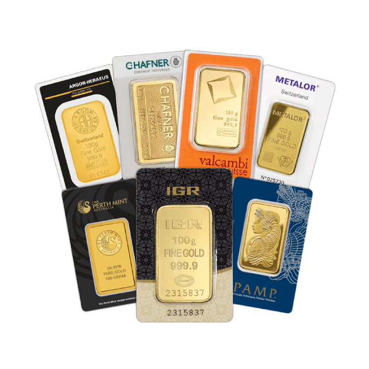 100g Gold Bar Mixed Years